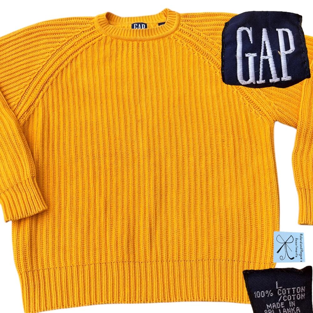 Gap Chunky Fisherman Cableknit Sweater Sz L